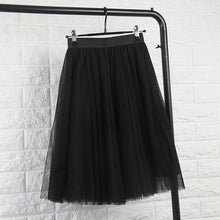 Load image into Gallery viewer, TingYiLi Tulle Skirts Womens Black Gray White