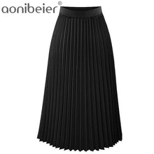 Load image into Gallery viewer, Aonibeier Fashion Women&#39;s High Waist Pleated Solid