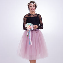 Load image into Gallery viewer, 6Layers 65cm Fashion Tulle Skirt Pleated