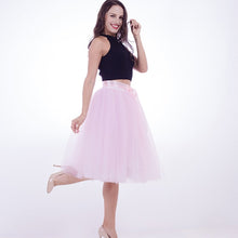 Load image into Gallery viewer, 6Layers 65cm Fashion Tulle Skirt Pleated