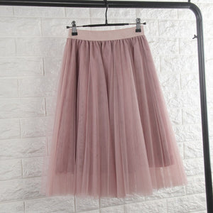 TingYiLi Tulle Skirts Womens Black Gray White