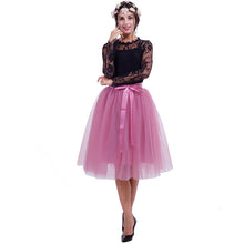 Load image into Gallery viewer, 6Layers 65cm Fashion Tulle Skirt Pleated