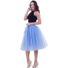 Load image into Gallery viewer, 6Layers 65cm Fashion Tulle Skirt Pleated