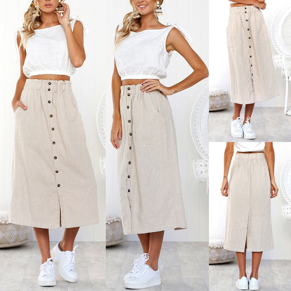 Womail Women Skirt Summer Fashion Bohemia